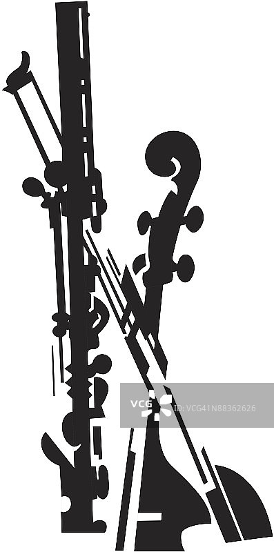 乐器蒙太奇图片素材