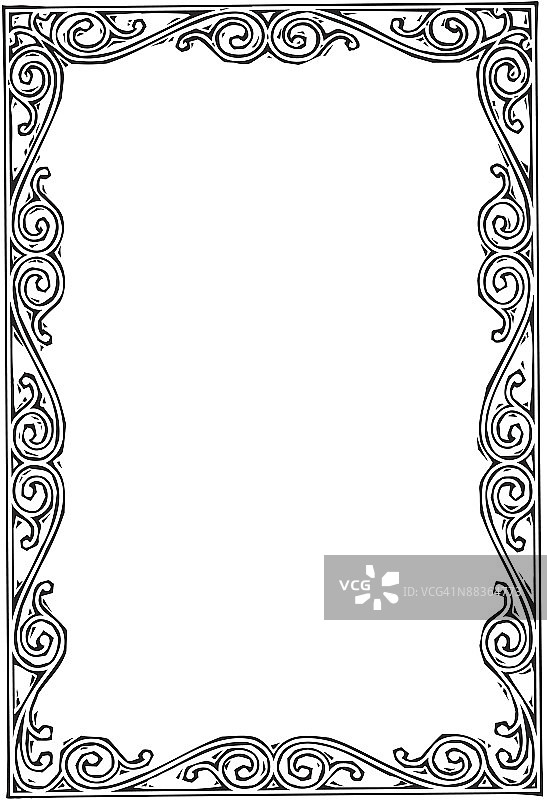 锻铁边框图片素材