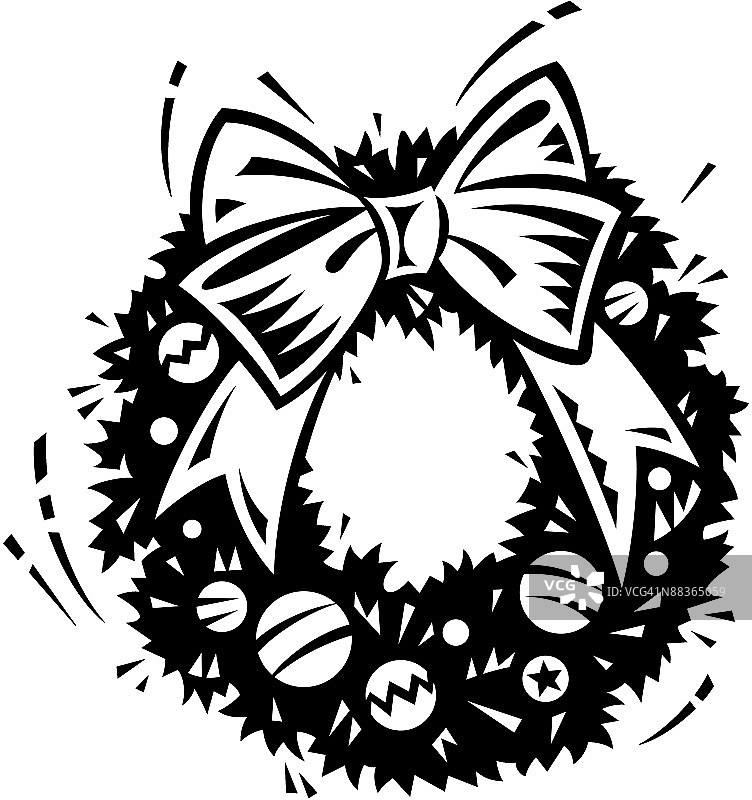 圣诞花环节日背景图片素材