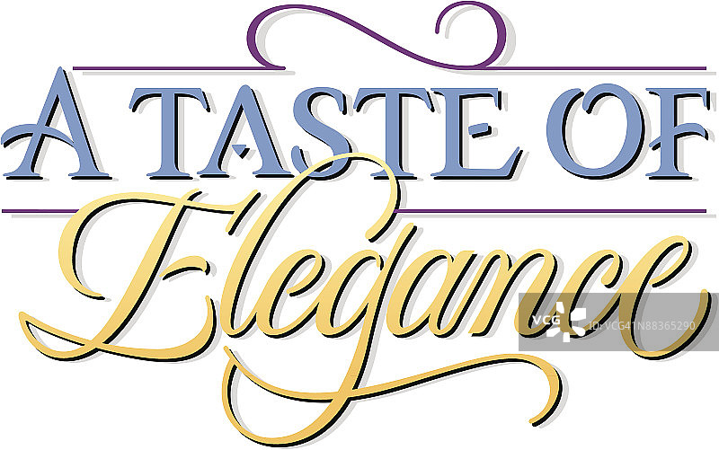 标题，优雅品味图片素材