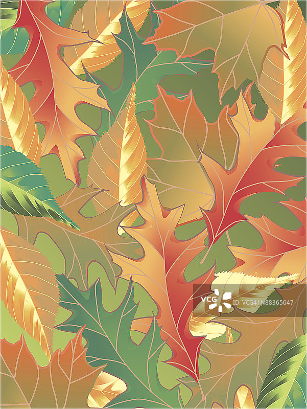 秋叶纹理图片素材