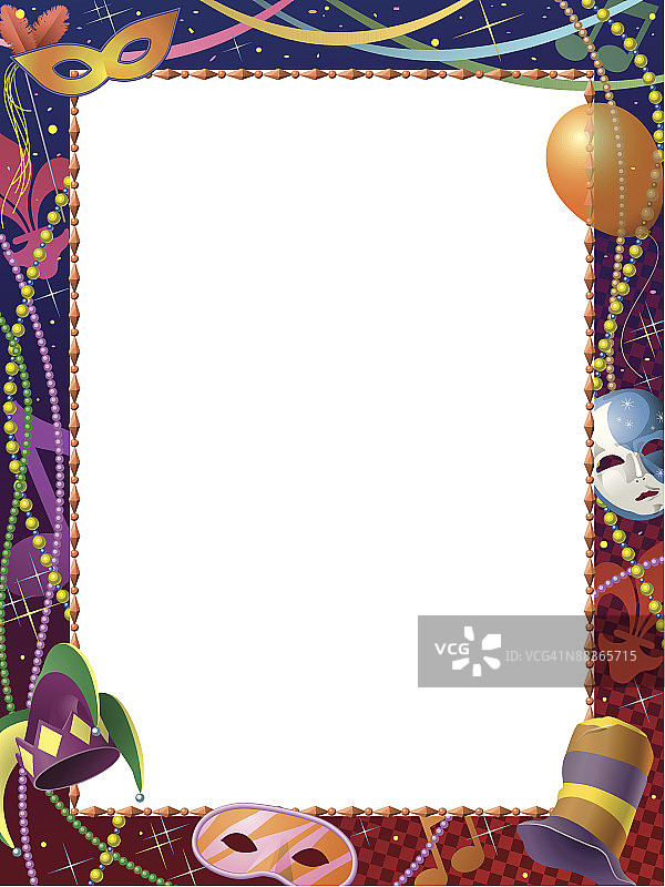 狂欢节边框图片素材