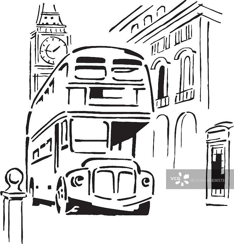 英国双层巴士图片素材