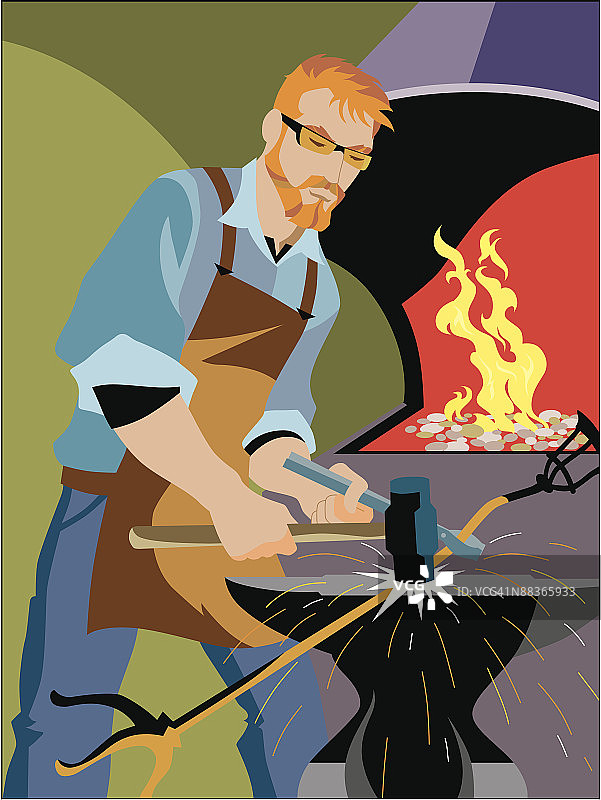 男铁匠图片素材