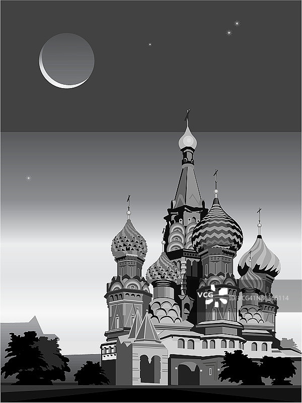 圣瓦西里大教堂风光图片素材