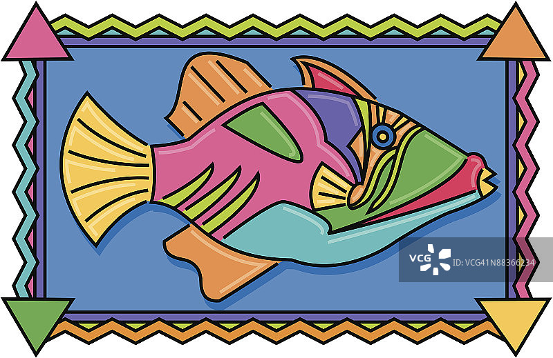 扳机鱼图片素材