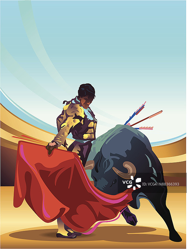 斗牛比赛图片素材