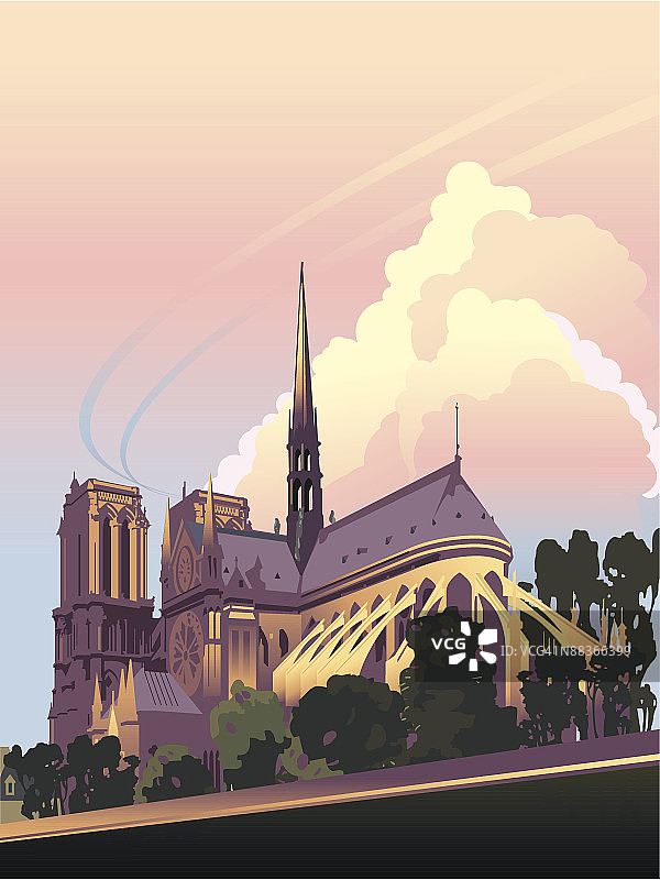 巴黎圣母院图片素材