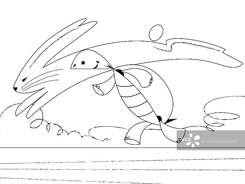 龟兔赛跑图片素材