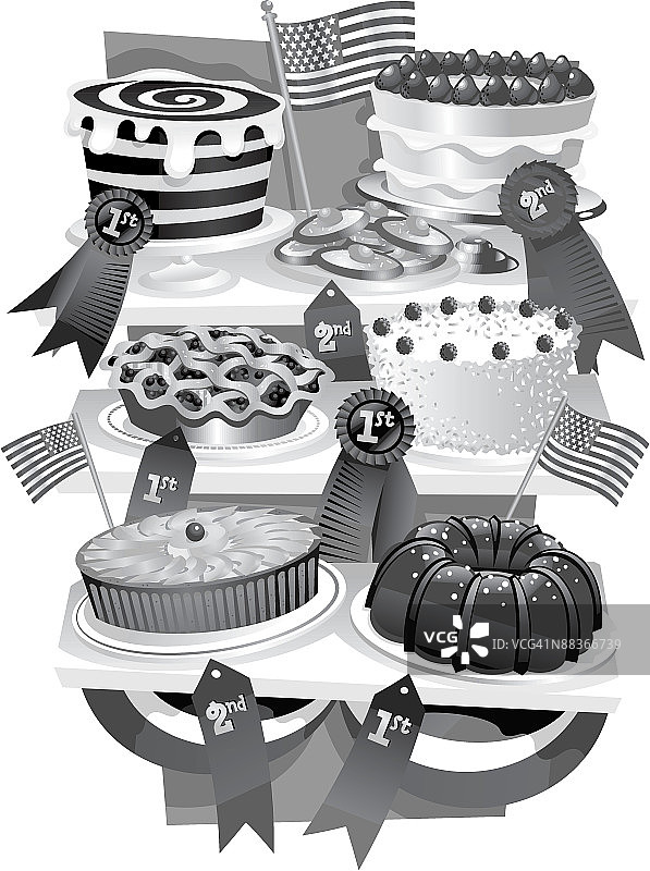 各种不同的甜点比赛获奖作品图片素材