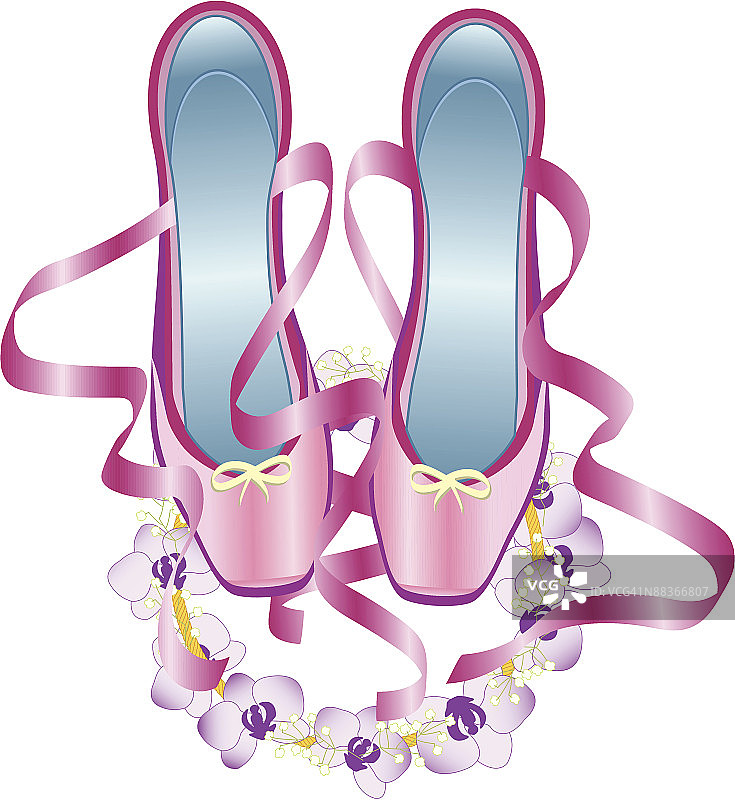 芭蕾舞鞋图片素材