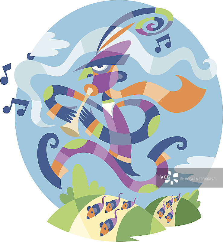 花衣魔笛手图片素材