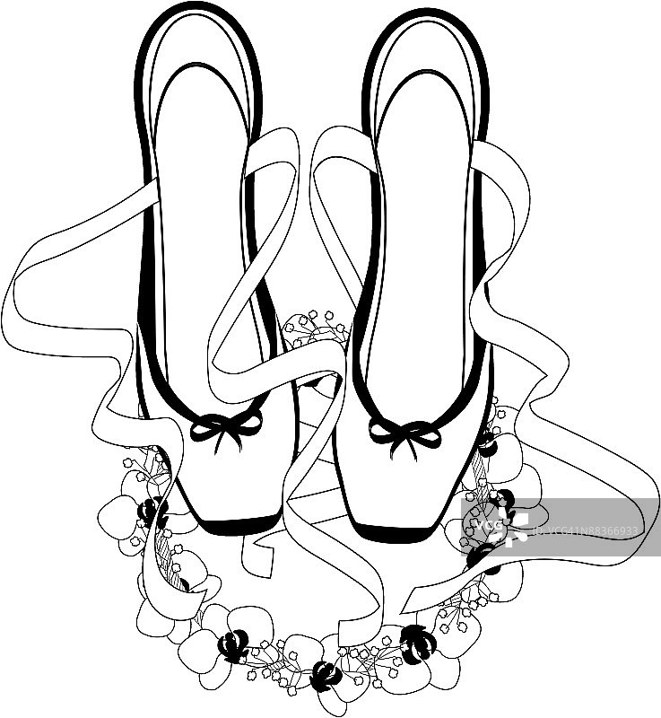 芭蕾舞鞋图片素材