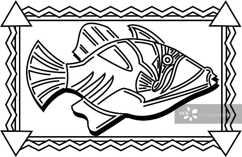 扳机鱼图片素材