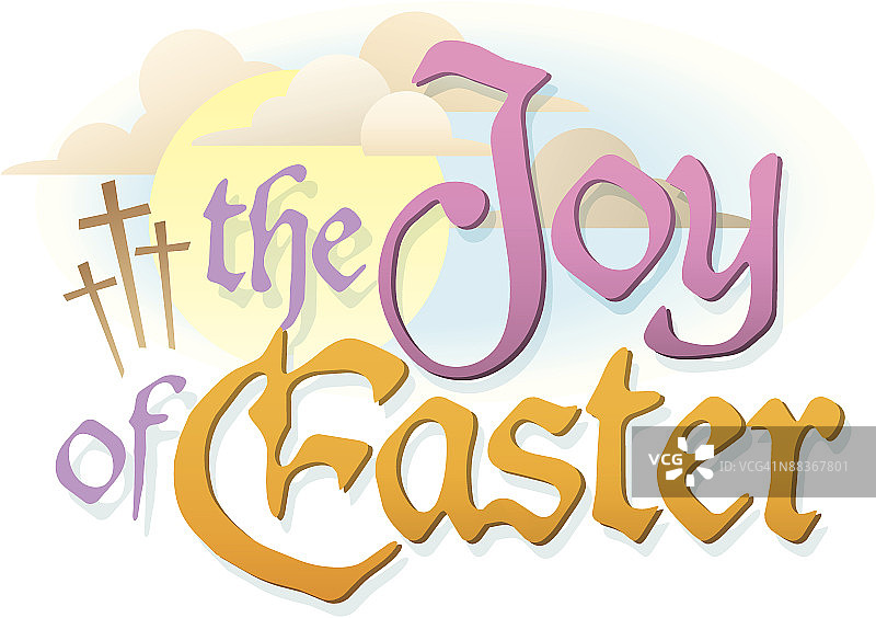 复活节的喜悦标志图片素材