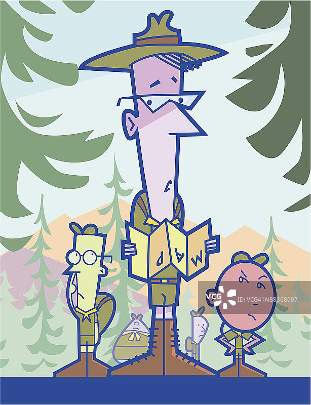 被困在森林中的军队图片素材