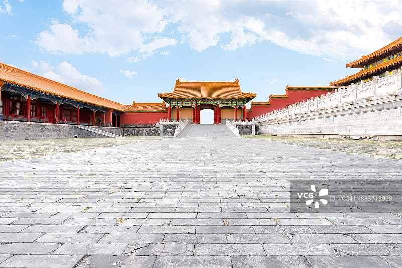 中国北京故宫博物院，联合国教科文组织世界遗产图片素材