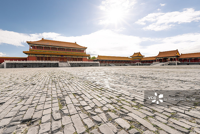 中国北京故宫博物院，联合国教科文组织世界遗产图片素材