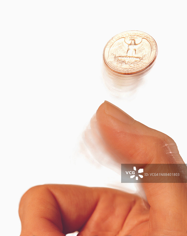 手抛硬币图片素材