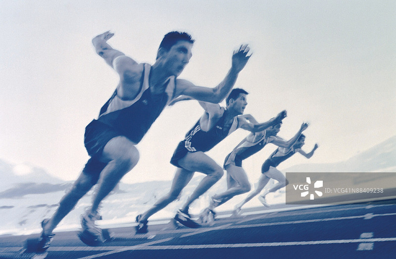 起跑出发图片素材