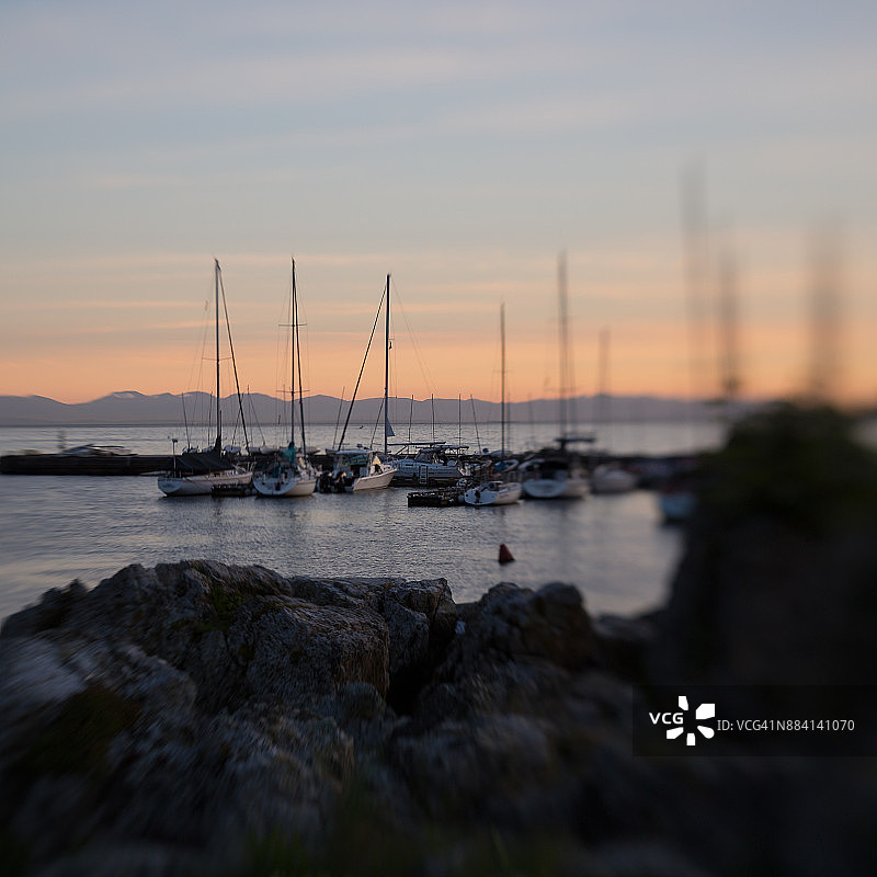 鹰港的暮光图片素材