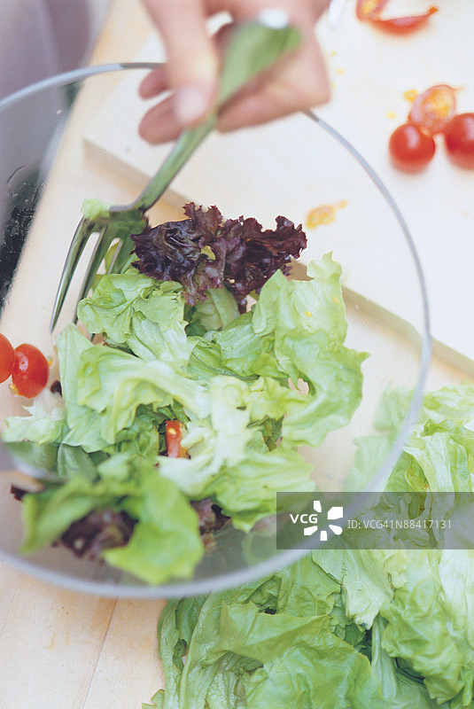 准备沙拉图片素材