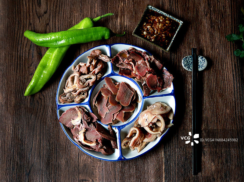 驴肉拼盘图片素材