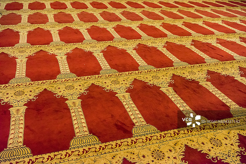 耶路撒冷阿克萨清真寺内部景观图片素材