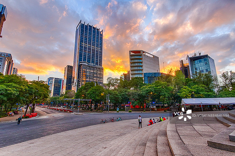 墨西哥城改革大道图片素材