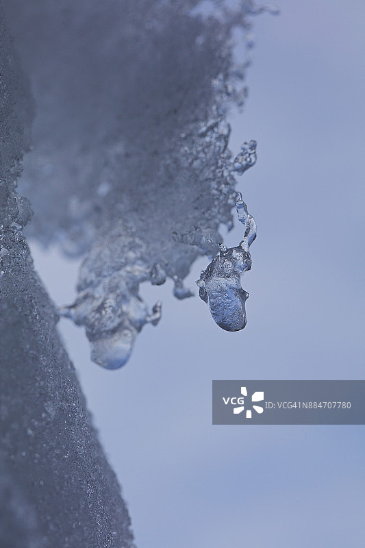 融化的冰雪图片素材