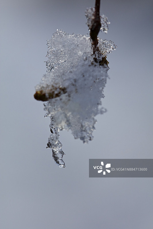 融化的冰雪图片素材