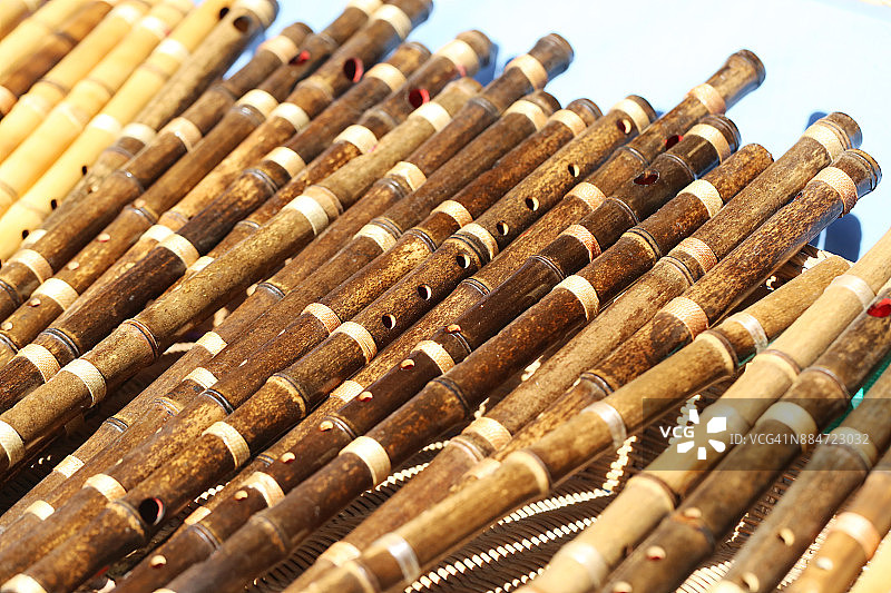 韩国传统竹笛图片素材