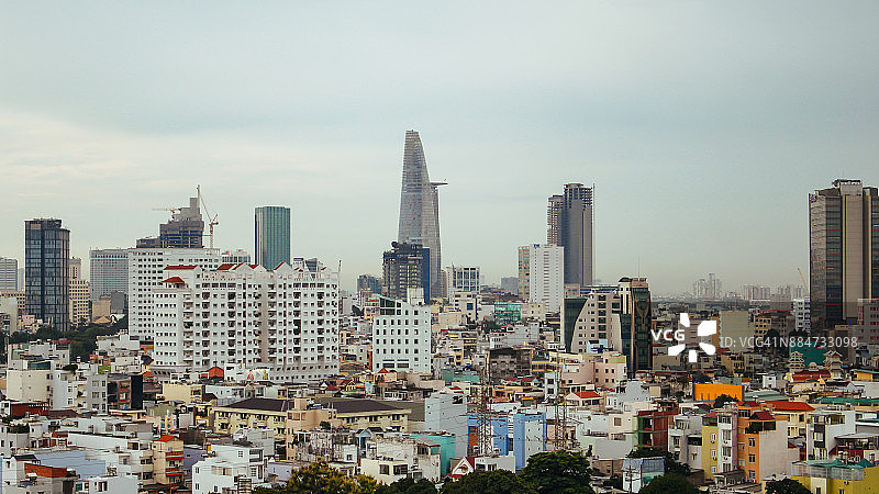 越南胡志明市中心区图片素材