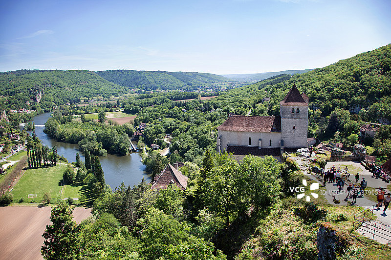 法国朗格多克-鲁西永-比利牛斯-米迪运河圣锡尔克拉波皮图片素材