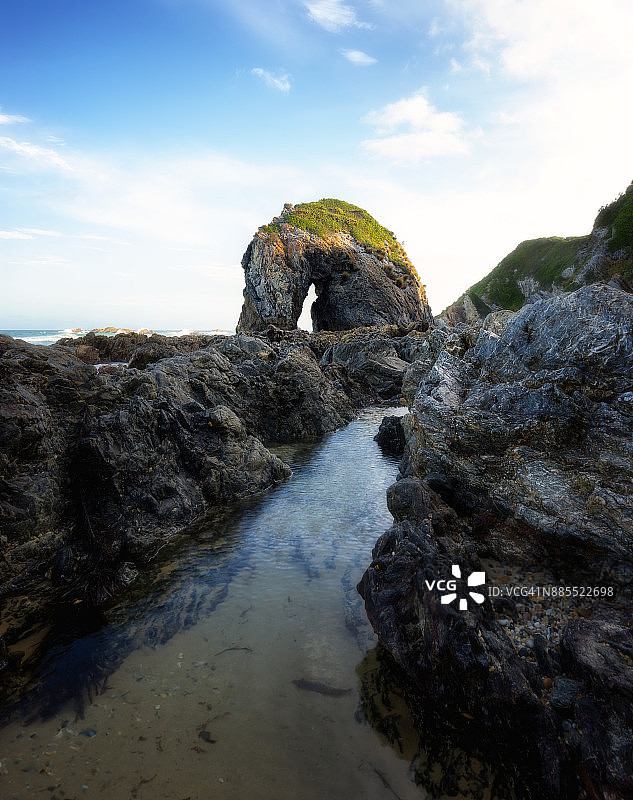 澳大利亚著名岩石马头岩的肖像图片素材