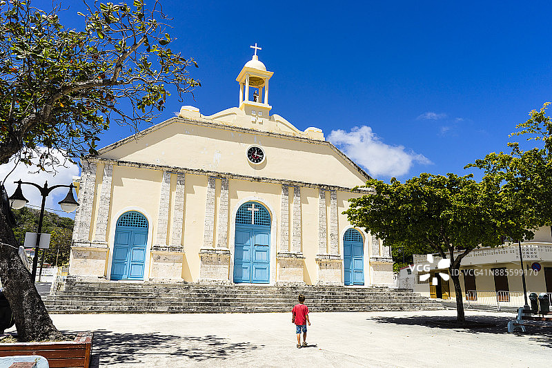 法属玛丽-加朗特岛卡佩斯特尔圣安妮教堂图片素材