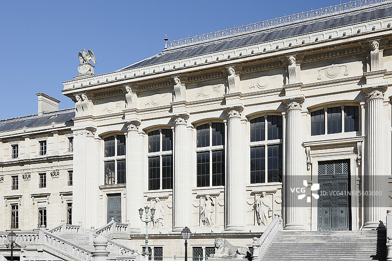 巴黎第一区巴黎司法宫外墙图片素材