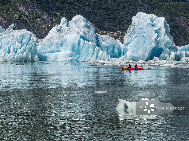 在特雷西峡湾皮划艇图片素材