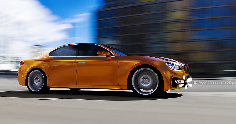 城市道路上的汽车图片素材