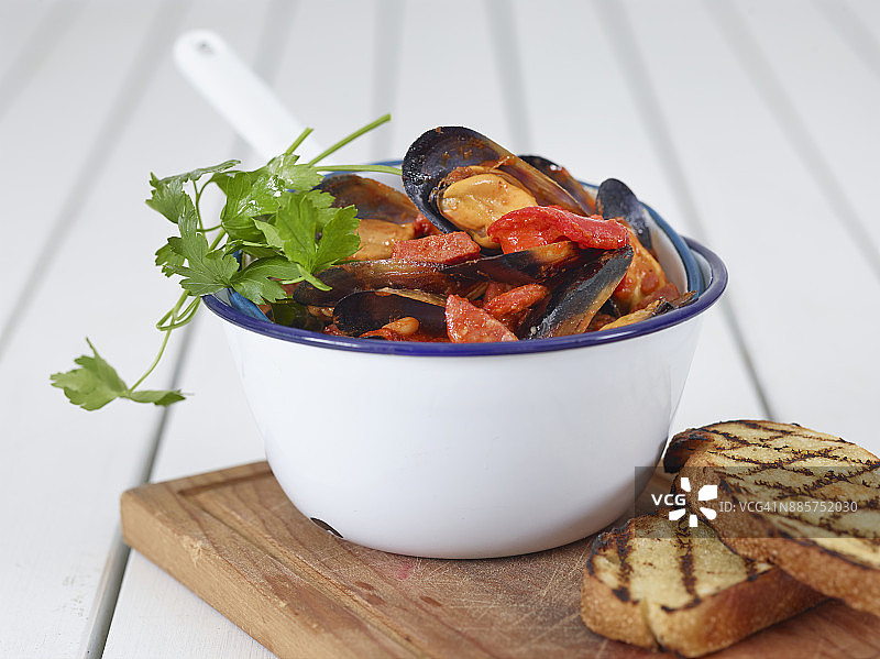 餐厅贻贝美食图片素材