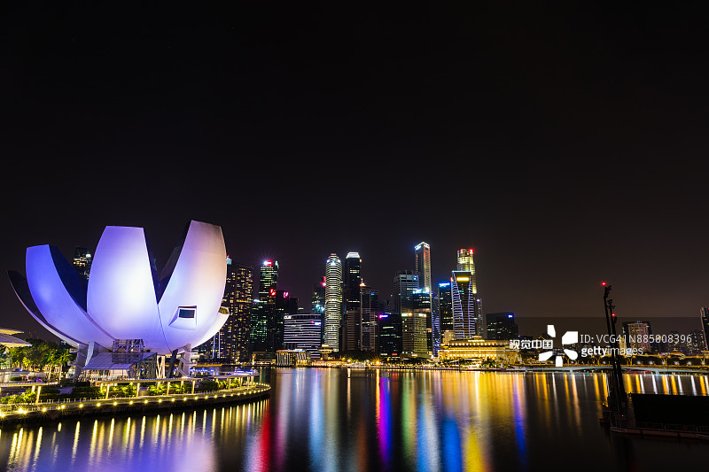 新加坡夜景图片素材