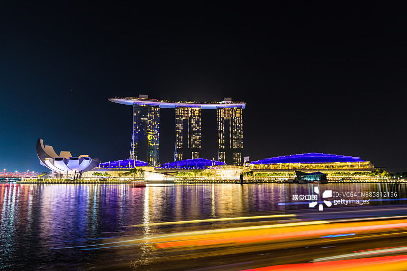 新加坡夜景图片素材