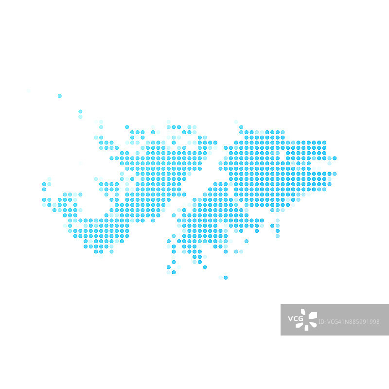 白色背景上的蓝色圆点马尔维纳斯群岛地图图片素材