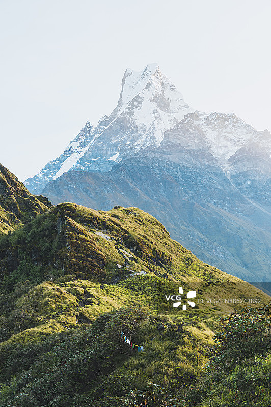山脉和高山草甸风光图片素材
