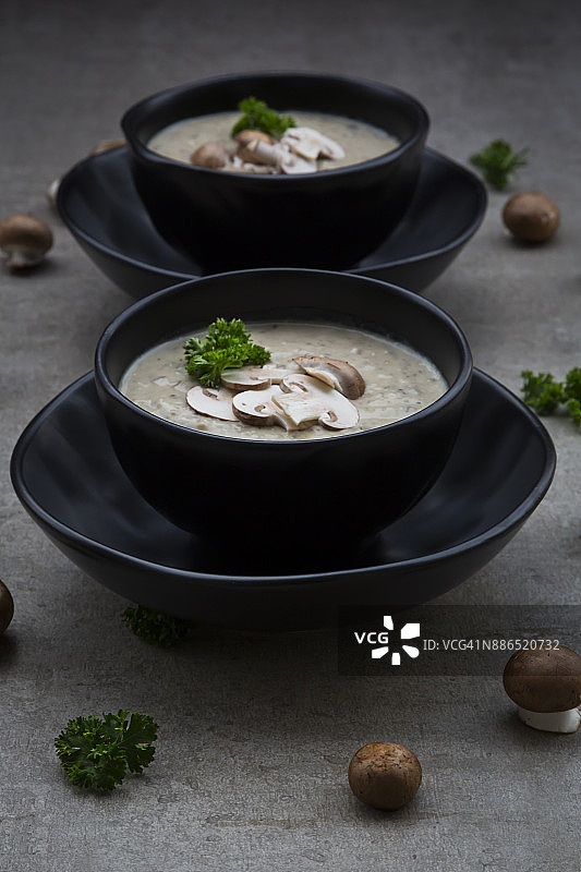 奶油蘑菇汤图片素材