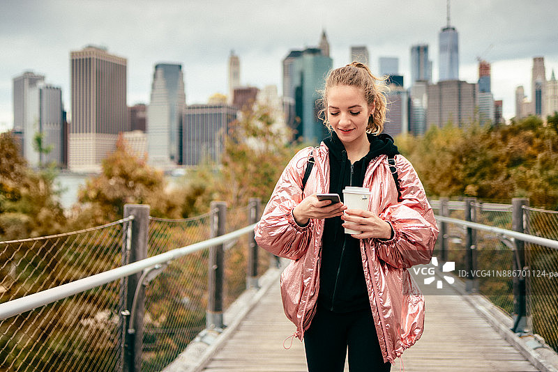 在纽约通勤图片素材
