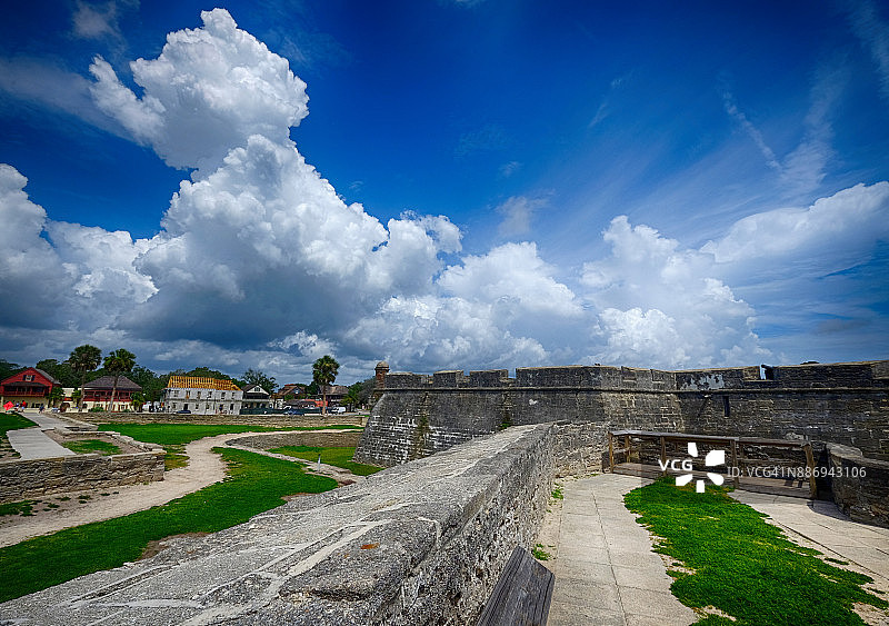 圣马科斯堡，佛罗里达州圣奥古斯丁图片素材