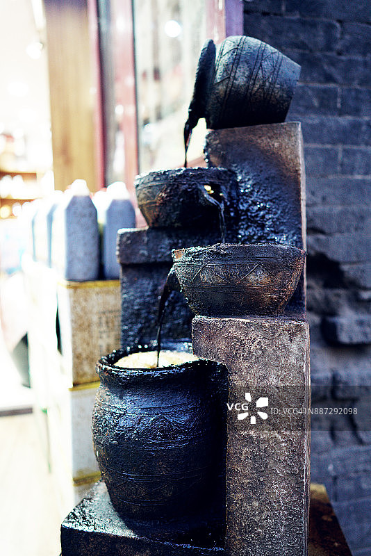 中国平遥古街醋泉展示图片素材