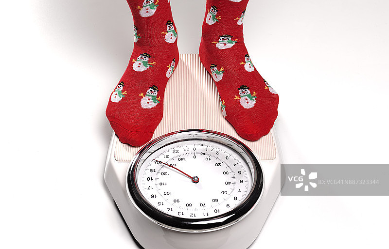 圣诞节后超重称重图片素材