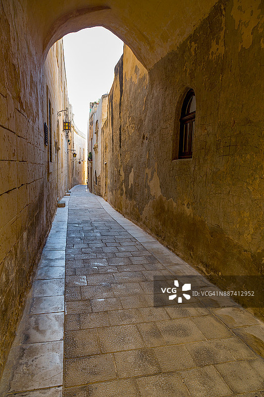 姆迪纳设防城市的小巷图片素材